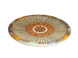 Handmade painted Fez plate